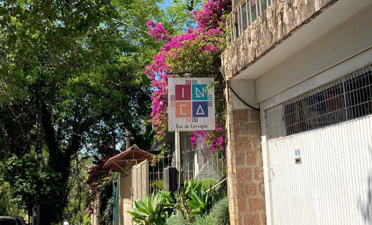 Fachada do Inca Bar de Cervejas em Porto Alegre